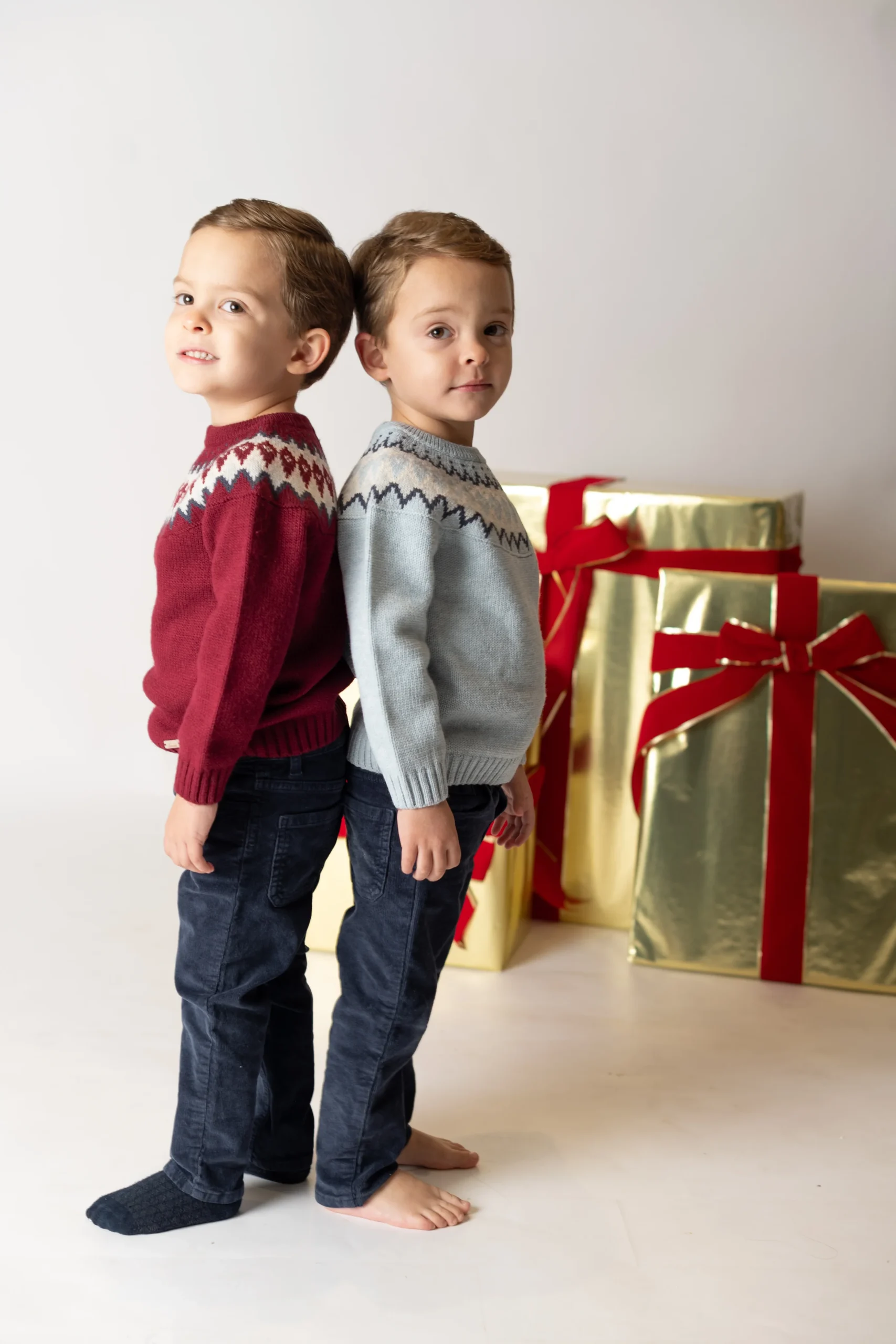 JERSEY JACQUARD "SHERWOOD" BURDEOS - Imagen 8