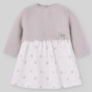 VESTIDO PTO/TELA PLUMETY ESTAMPADO "ERIZOS"