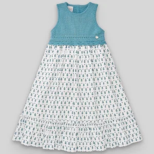VESTIDO PTO/TELA INFANTIL "VILLA"