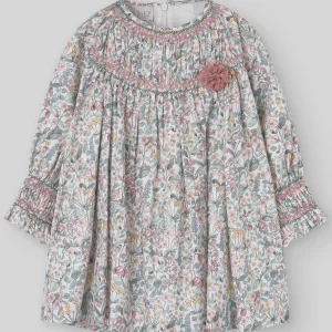 VESTIDO ESTAMPADO FLORES INFANTIL "MARAVILLAS"