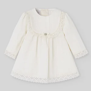 VESTIDO JAQUARD ML C/BRAGA "PAZ"