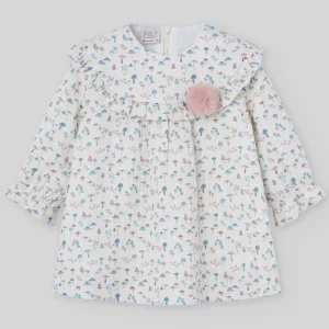 VESTIDO ESTAMPADO M/L "SETITAS"