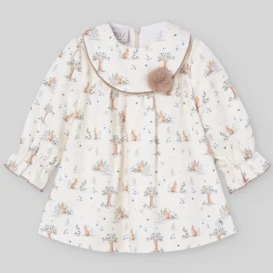 VESTIDO ESTAMPADO "POMPON"