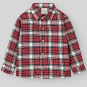 CAMISA CUADROS  NIÑO "SANTA"