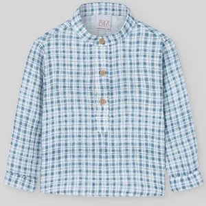 CAMISA CUADROS  C/MAO "POMPON"