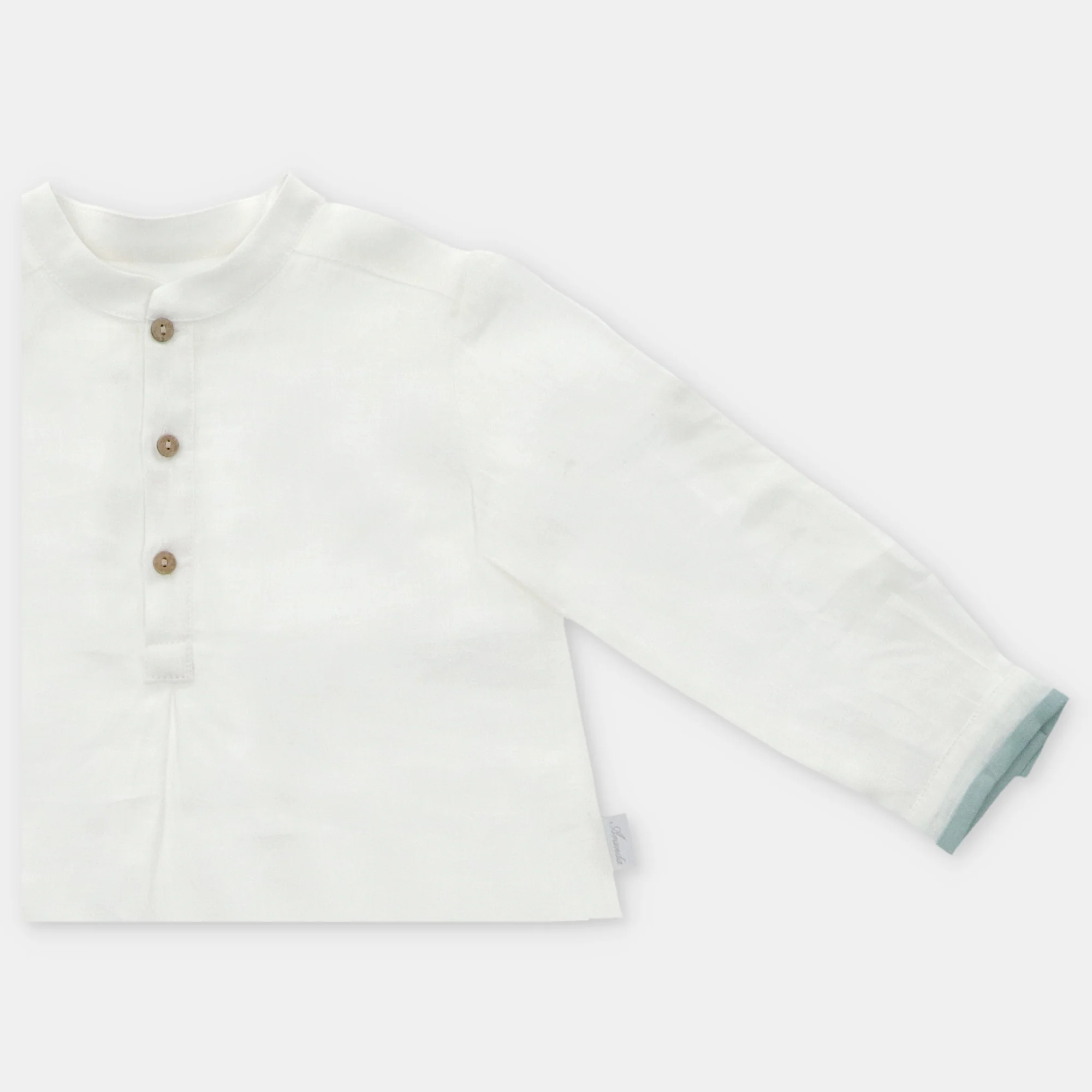 CONJ. CAMISA ML Y SHORT TELA NIÑO TOLOUSE - Imagen 3