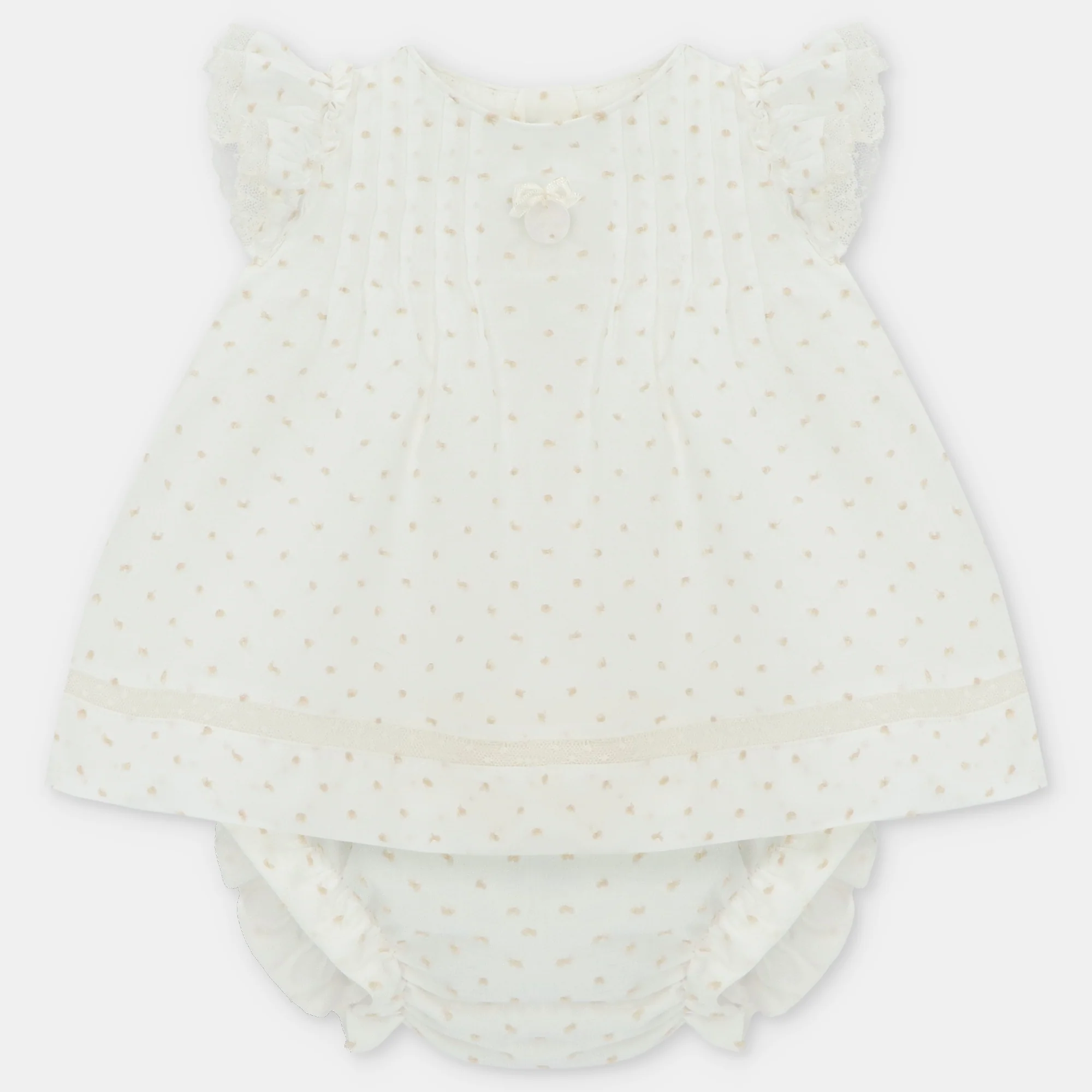 VESTIDO C/BRAGA TELA PLUMETI NIÑA VOLTERRA