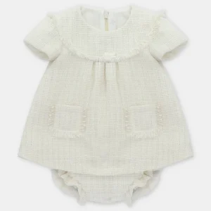 VESTIDO C/BRAGA "DERBY" CRUDO