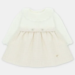 VESTIDO PTO/TELA "DERBY" CRUDO