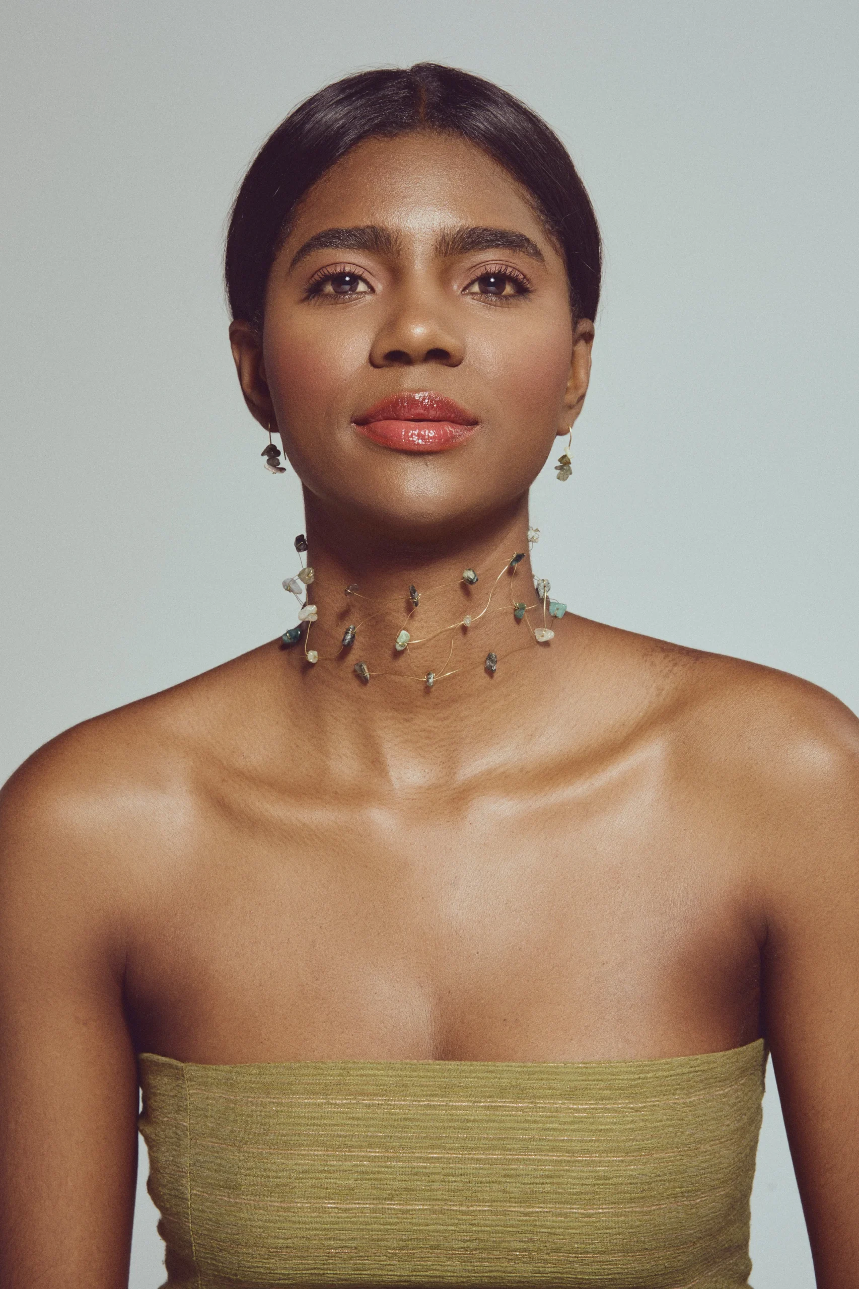 CHOKER LAINE | VERDE BOTELLA