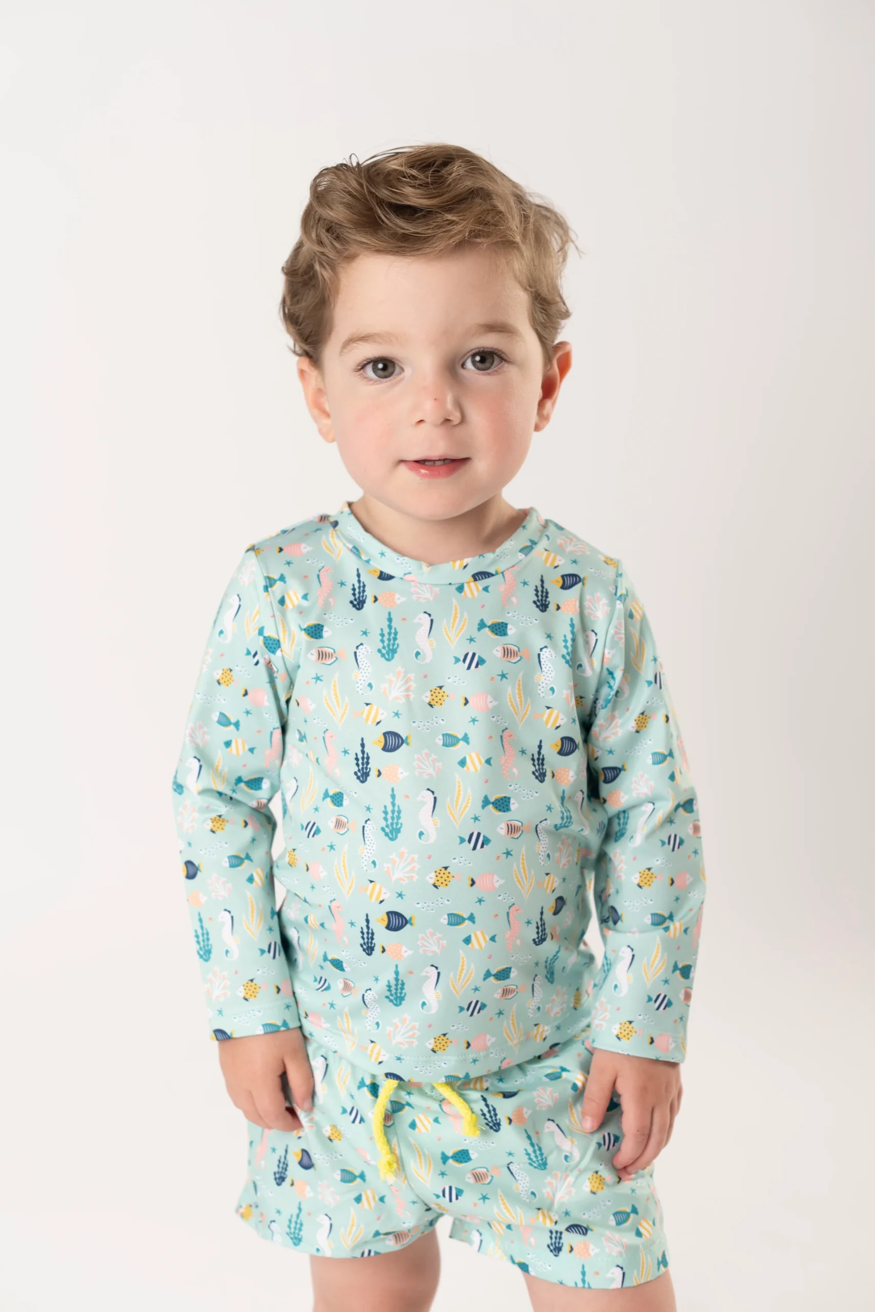 BAÑADOR NIÑO INFANTIL FONDO MARINO C/ CAMISETA - Imagen 8