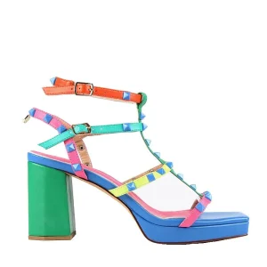 LOLA CASADEMUNT SANDALIA DE TACÓN LS2405031 MULTICOLOR