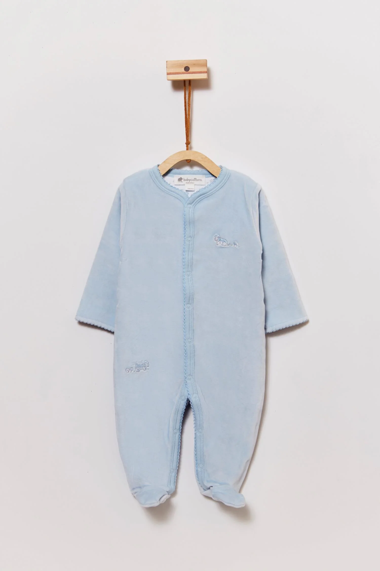 FOOTIE CELESTE AFELPADO C/ BORDADO ITW