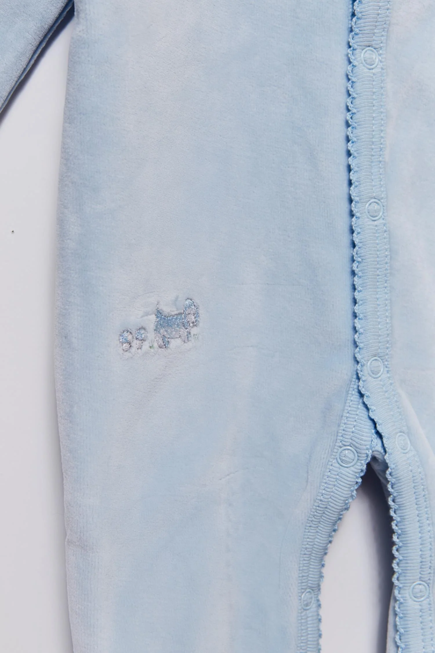 FOOTIE CELESTE AFELPADO C/ BORDADO ITW - Imagen 5