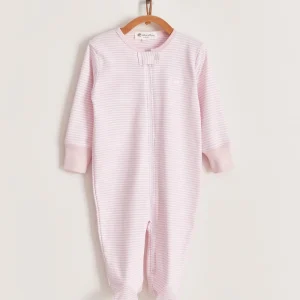 FOOTIE ZIPPER RIB RAY ROSA