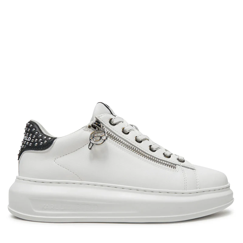 KARL LAGERFELD KAPRI STUD ZIP LO LACE KL62527 BLANCO