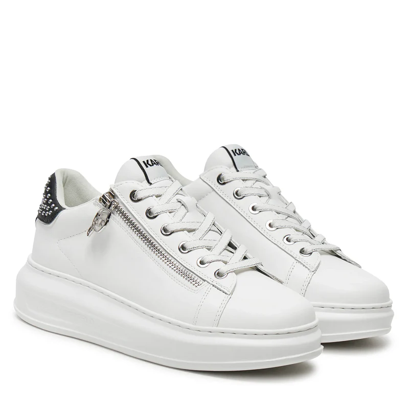 KARL LAGERFELD KAPRI STUD ZIP LO LACE KL62527 BLANCO - Imagen 3
