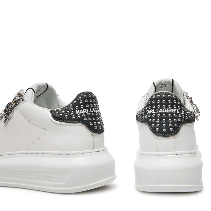 KARL LAGERFELD KAPRI STUD ZIP LO LACE KL62527 BLANCO - Imagen 4