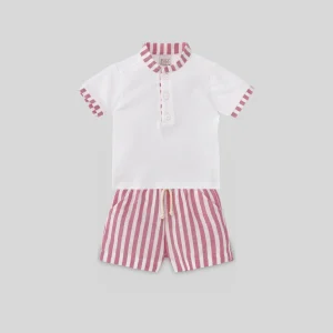 CONJ. POLO + SHORT RAYAS "VUELA"