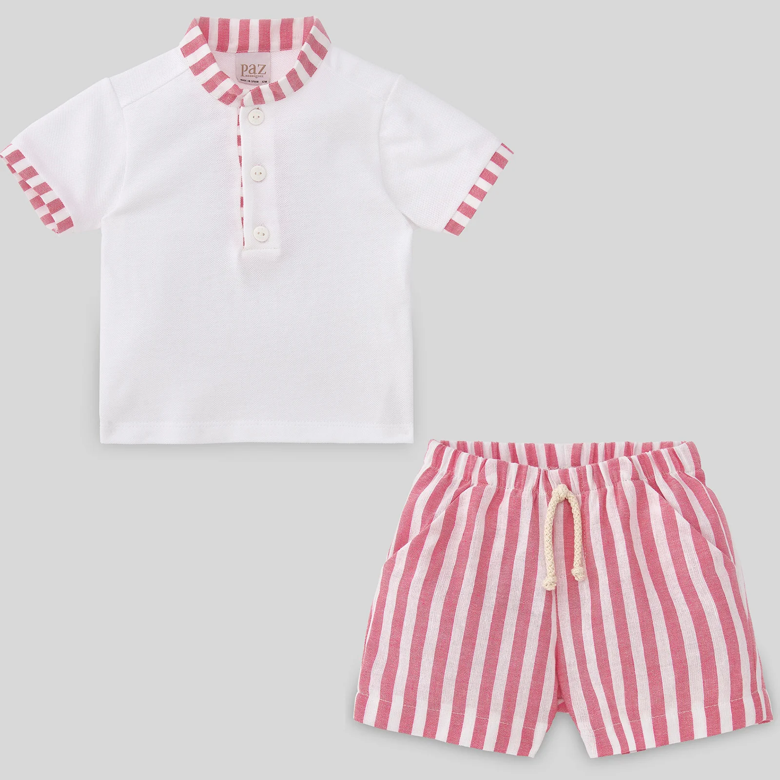 CONJ. POLO + SHORT RAYAS "VUELA" - Imagen 3