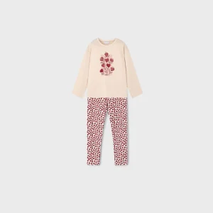 Conj. Leggings flores love