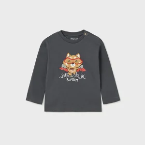 Camiseta m/l play "super m" negra