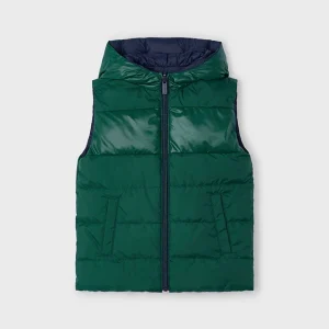 Chaleco reversible marino/verde