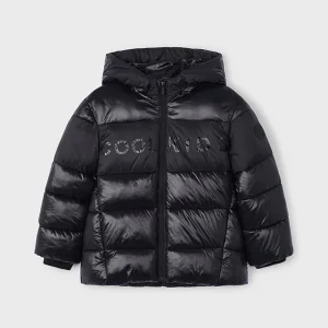 Chaqueton brillo/mate negro