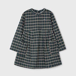 Vestido jacquard punto botella