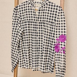 BLUSA VICHY BORDADO