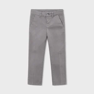 Pantalon chino basico gris