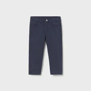 Pantalon slim fit basico azul