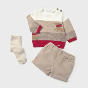 conj. Sueter c/short y malla venado rojo