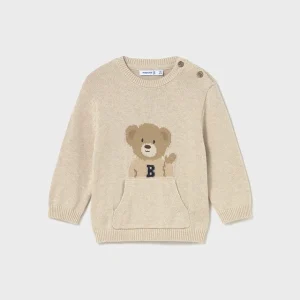 Sueter Oversized Osito Beige