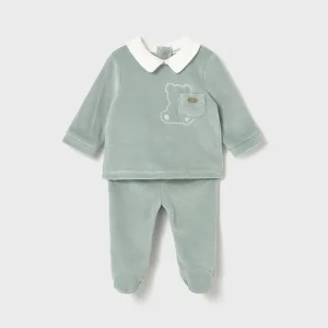 Conj. Polaina tundosado cuello osito hielo