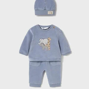 Chandal 3 piezas punto pana safari bluebell