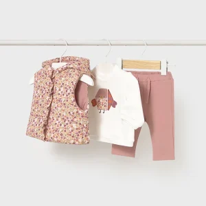 Conj. 3 piezas sudadera c/chaleco mellow