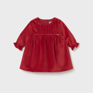 Vestido terciopelo m/l guinda