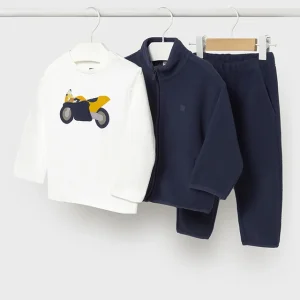 Conj. chaqueta polar moto