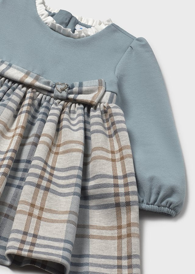 Vestido cuadros combinado bluebell - Imagen 3