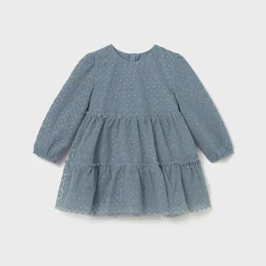 Vestido tul folcado bluebell