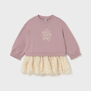 Vestido combinado tul estrella cuarzo