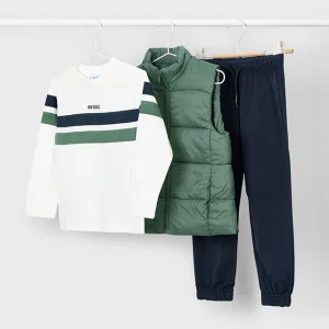 Conj. 3 piezas chaleco abeto-marino