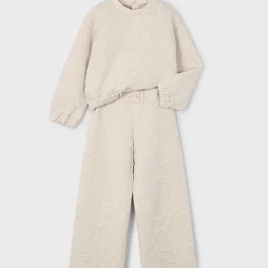 Conj. Chandal acolchado arena