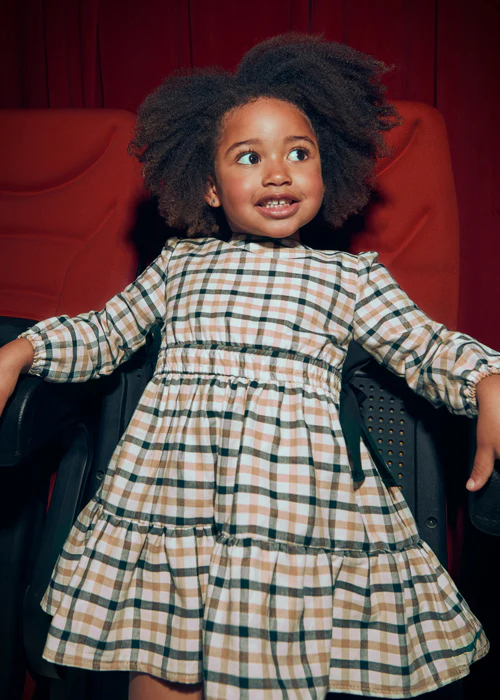 Vestido cuadros lazos negros - Imagen 5