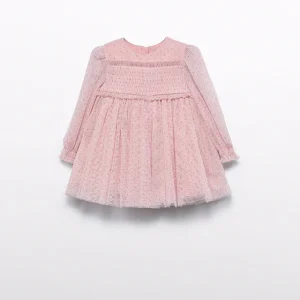 Vestido tul glitter petalo