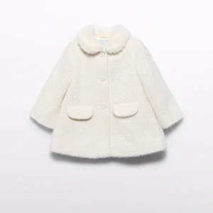 Abrigo punto estructura crema