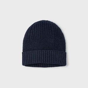Gorro tejido marino