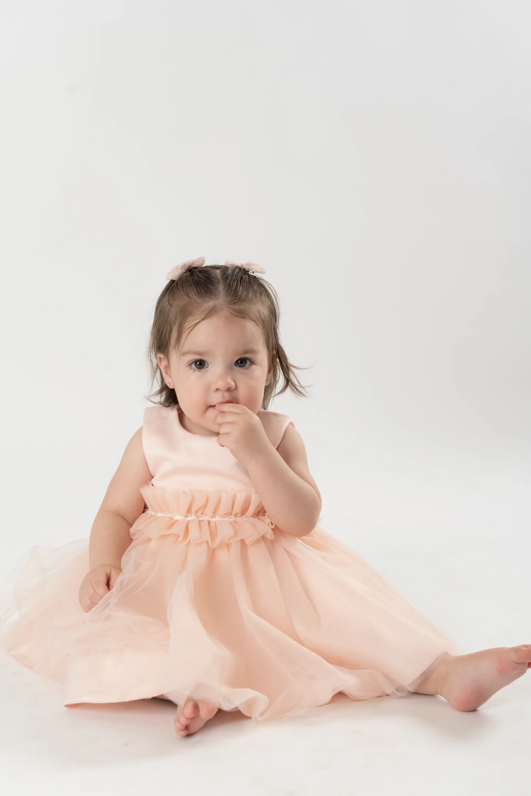 Vestido tul volantes peonia - Imagen 6