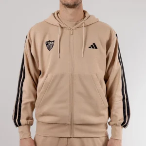 Sudadera adulto con capucha Sevilla FC 25/26 beige